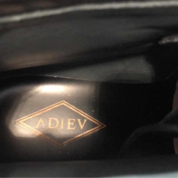 ADIEV Paris Boots Leather brown with black calf hair New EU39 UK6 US9 - Picture 6 of 9